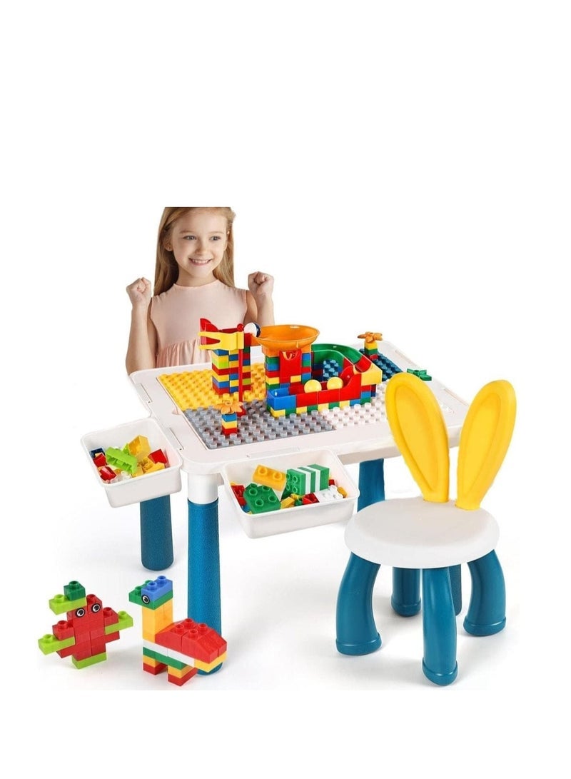 2-in-1 Cube Table and Educational Desk for Kids 114 Pieces - Image 1