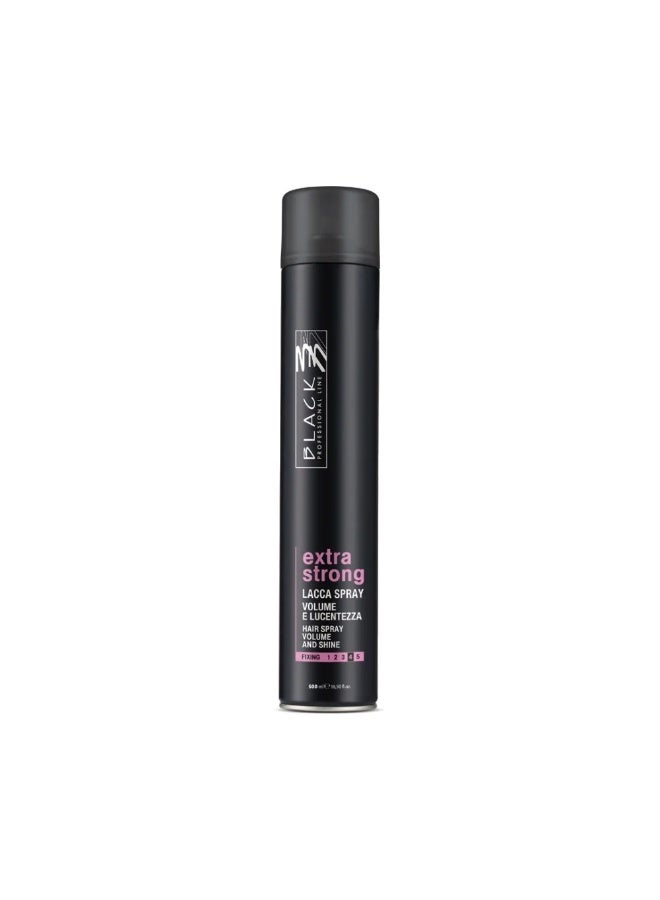 Black Hairspray | Extra Strong Formula | 500ml - Image 1