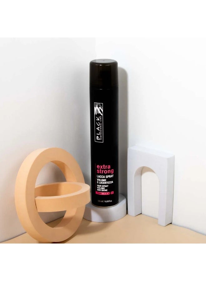 Black Hairspray | Extra Strong Formula | 500ml - Image 2