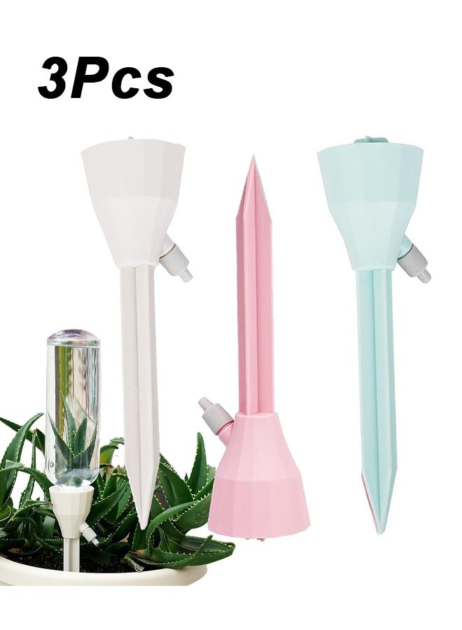 3 Pcs Plant Watering Devices, Plastic Auto-Water Irrigation System for Indoor & Outdoor Plants Flowers Vegetable - Image 1