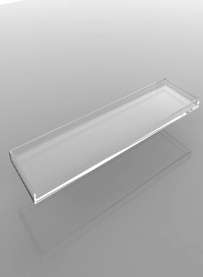 ONELUX Durable Clear Acrylic Towel Tray,Lucite Bathtub Caddy-82cm or 32.3inch Long - Image 3