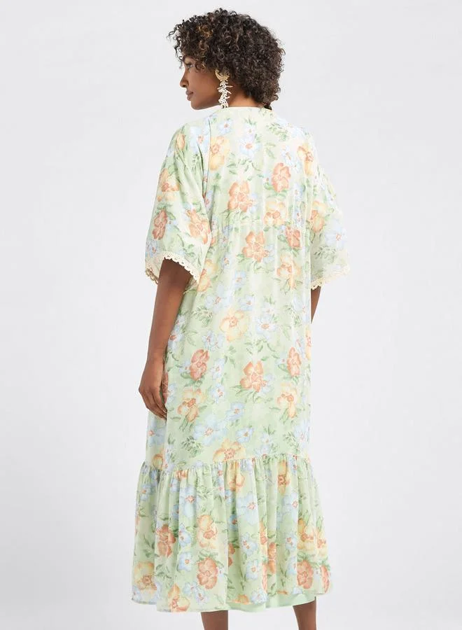 Splash FAV Floral Print Maxi Dress