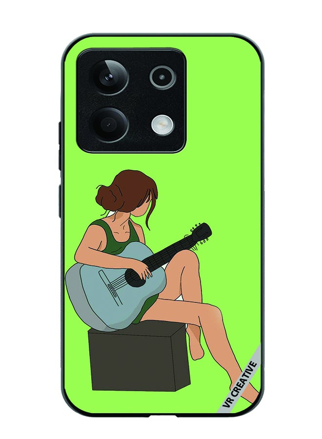 VR CREATIVE Protective Case Cover For Xiaomi Poco X6 Girl With Guitar Design Multicolour - Image 1