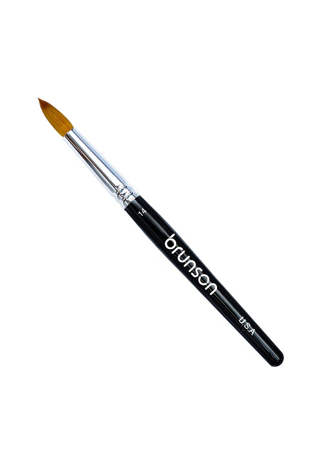 brunson Kolinsky Acrylic Nails Extension And 3D Nail Carving Brush #14 BABB14  - Image 1