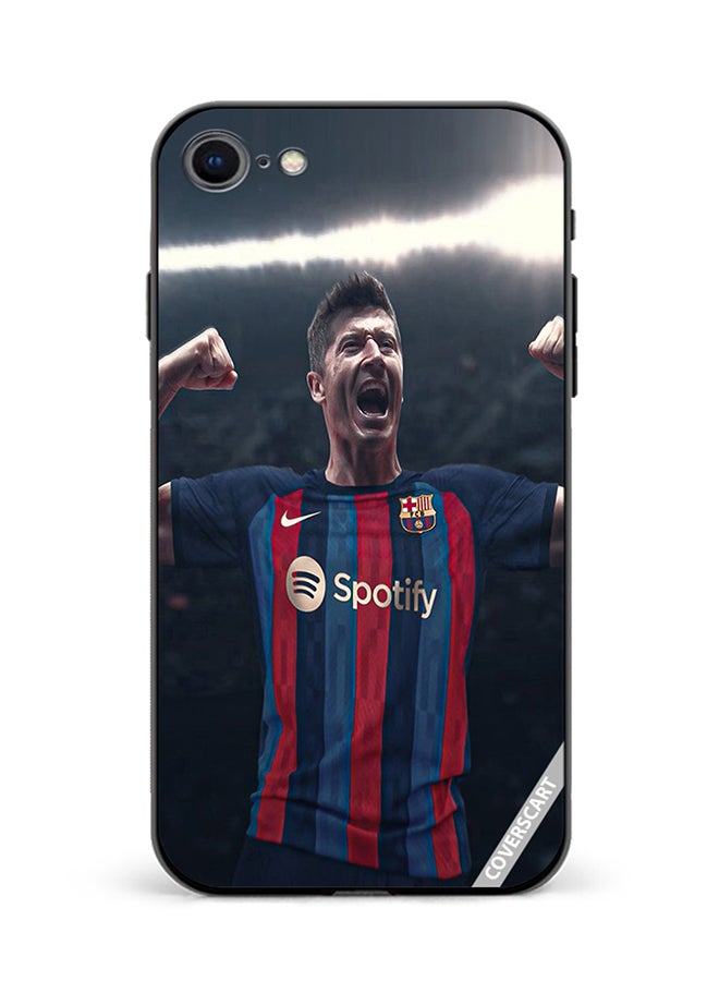 Protective Case Cover For Apple iPhone 7 Barcelona Design Multicolour