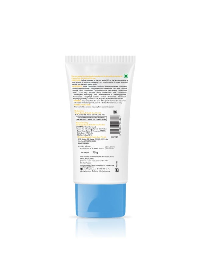O3+ Super Matte Sunscreen Gel SPF 50 PA ++++ With Niacinamide & Hyaluronic acid Suitable for Normal, Oily and Acne Prone skin for Women and Men | 75g - Image 2