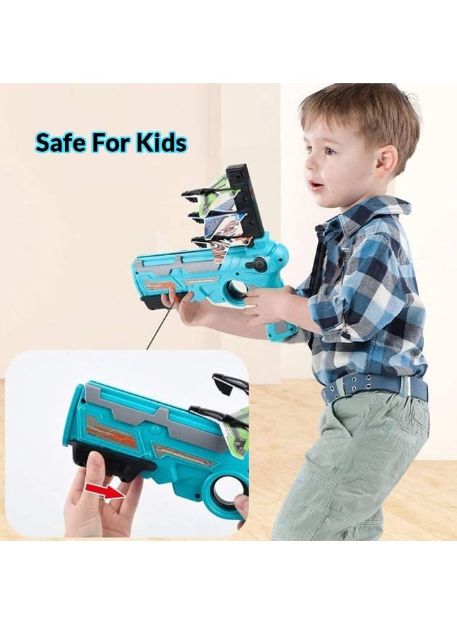 ST ZONE Flying Airplane Launcher Toy with Foam Planes, Air Battle Gun Shooting Game for Kids, Outdoor Ejector Plane Toy Gift for Boys & Girls - Image 3