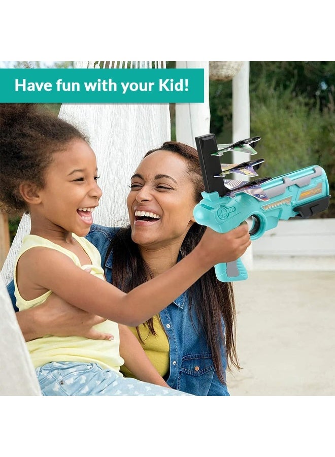ST ZONE Flying Airplane Launcher Toy with Foam Planes, Air Battle Gun Shooting Game for Kids, Outdoor Ejector Plane Toy Gift for Boys & Girls - Image 4