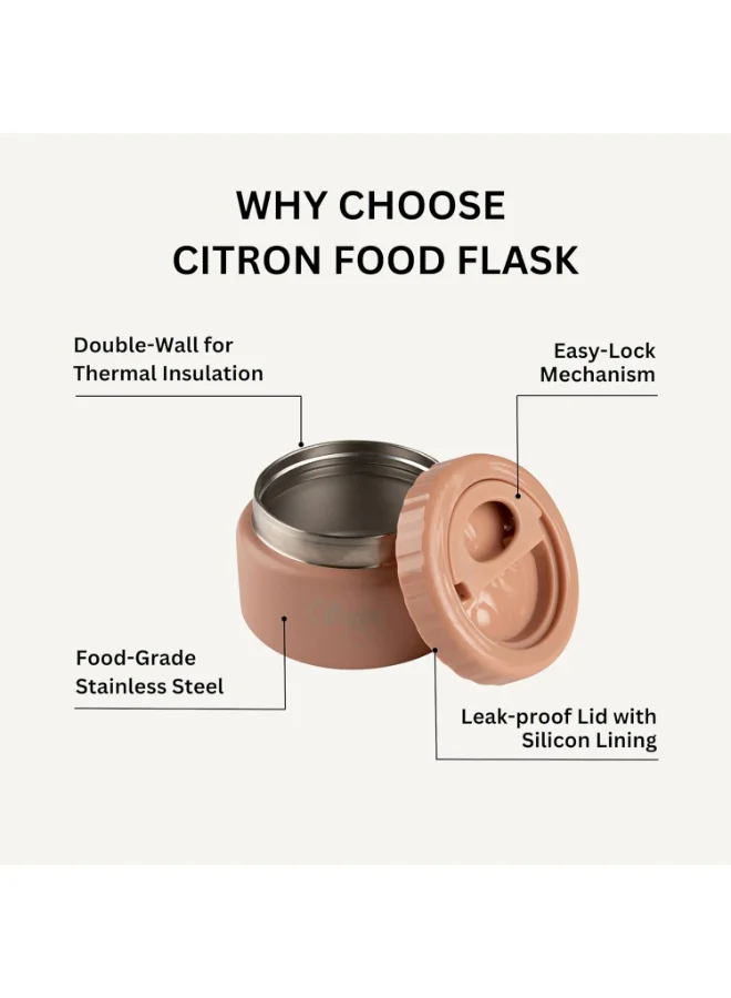 Citron Insulated Food Jar 250 Ml - Blush Pink