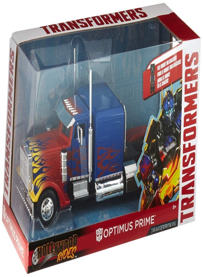 Jada Optimus Prime Truck with Robot on Chassis from Transformers Movie Hollywood Rides Series Diecast Model 30446 - Image 5