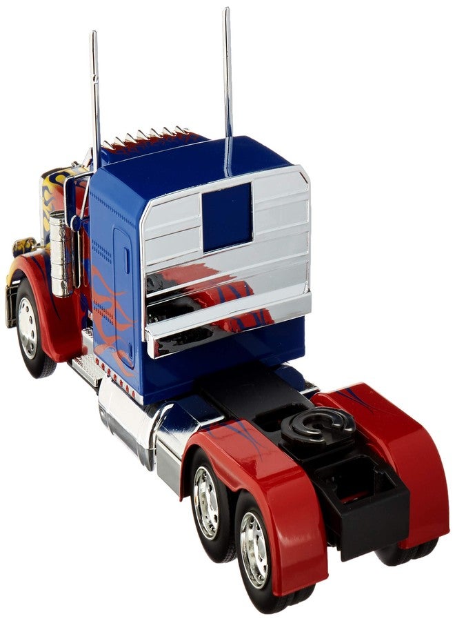Jada Optimus Prime Truck with Robot on Chassis from Transformers Movie Hollywood Rides Series Diecast Model 30446 - Image 4