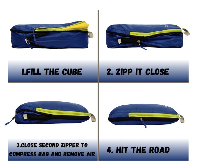 SUITEDNOMAD Ultralight Compression Packing Cubes Set, Suitcase and Backpack Travel Organizer Bags - Image 5