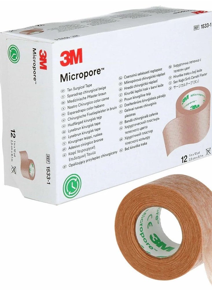 ثري ام 12 قطعة من رقعة الأنف Micro Pore 3M - Image 1