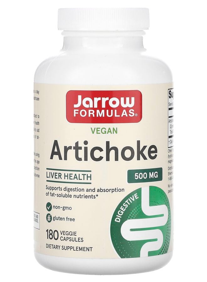 jarrow formulas Artichoke 500 mg 180 Veggie Capsules