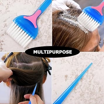 Minkissy 2 Pcs Hair Color Brush Professional Hair Dye Brush Salon Hair Bleach Tinting Brush for Hair Tint Dying Coloring Applicator - Image 4