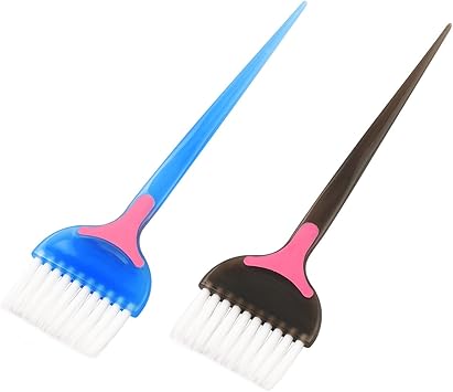 Minkissy 2 Pcs Hair Color Brush Professional Hair Dye Brush Salon Hair Bleach Tinting Brush for Hair Tint Dying Coloring Applicator - Image 1