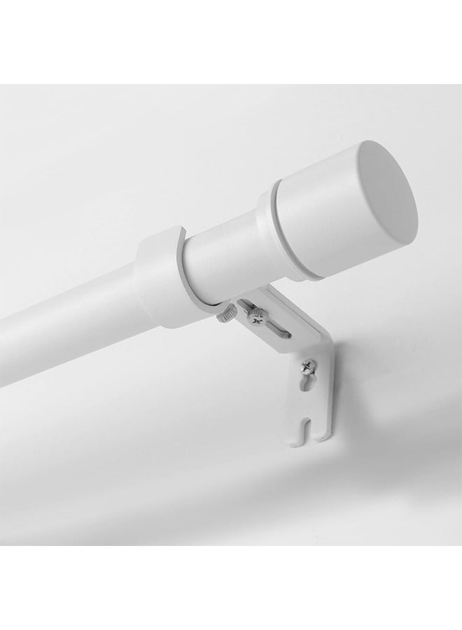 2 Pcs White Curtain Rod Brackets for Wall,Heavy Duty Curtain Rod Holders for 1 Inch Rod with Installation Screws
