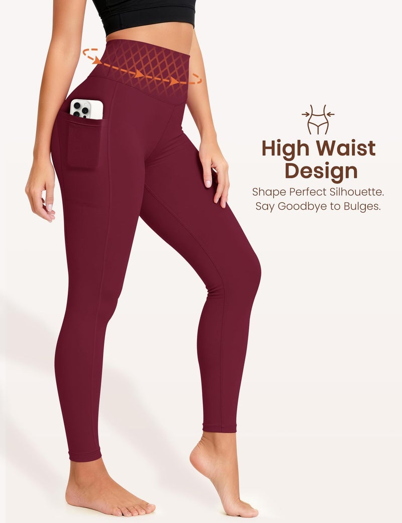 Laite Hebe Leggings for Women - High Waisted Full Length Buttery Soft Yoga Pants for Workout Athletic Daily - Image 3
