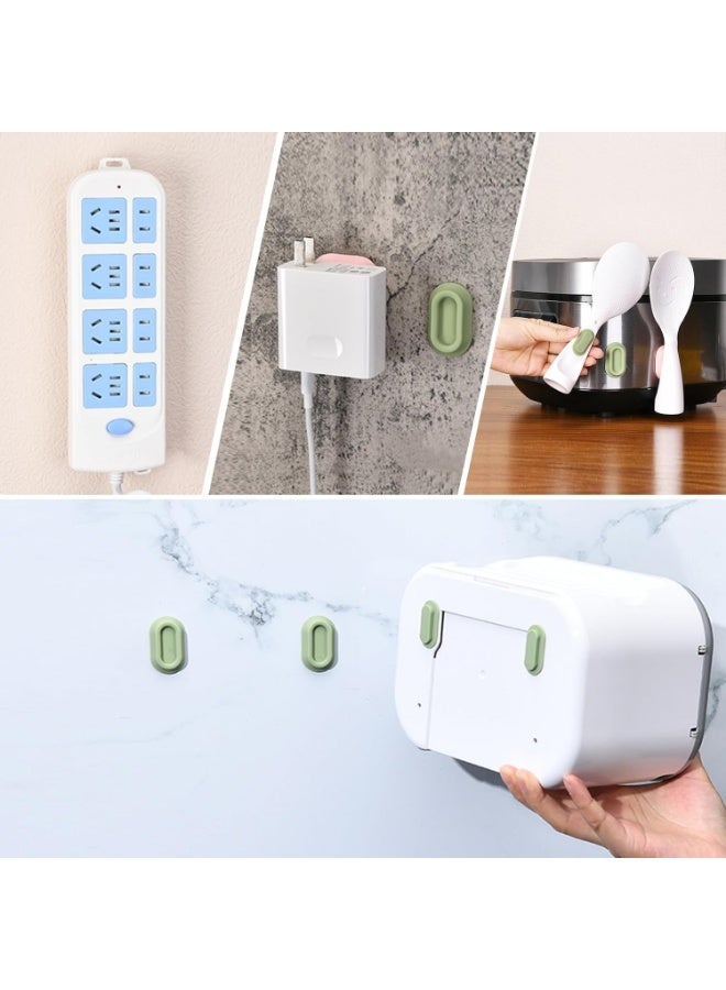 Magnetic Remote Control Holder Wall Mount Hole Free 4 Pcs Upgrade Remote Control Organizers Storage Self-Adhesive Air Conditione & TV Remote Control Caddy for TV Backside & More,White - Image 3