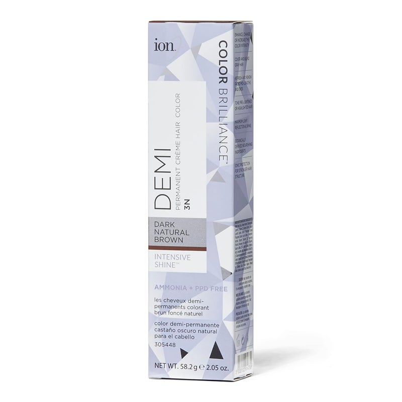 Ion Intensive Shine 3N Dark Natural Brown Demi Permanent Creme Hair Color 3N Dark Natural Brown - Image 1