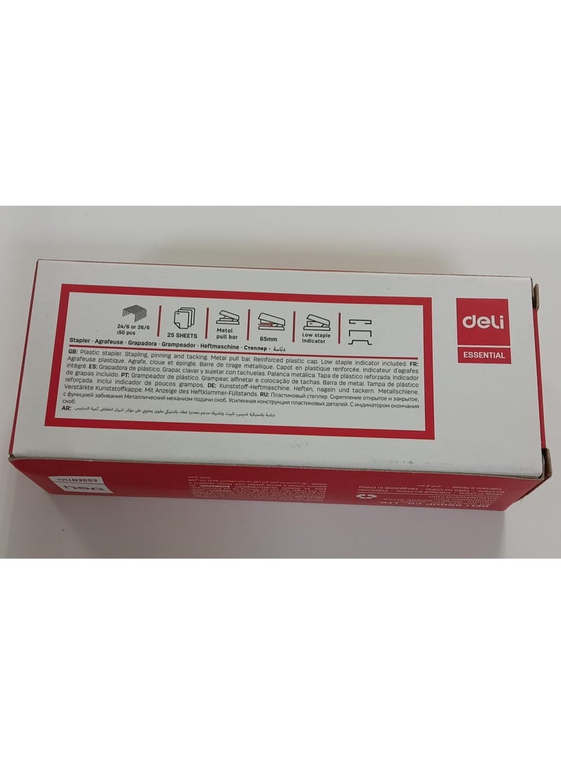 ديلي دباسة ديلي 0306، سعة 25 ورقة، مناسبة لأوراق مقاس 24/6 و26/6، لون أسود - Image 2