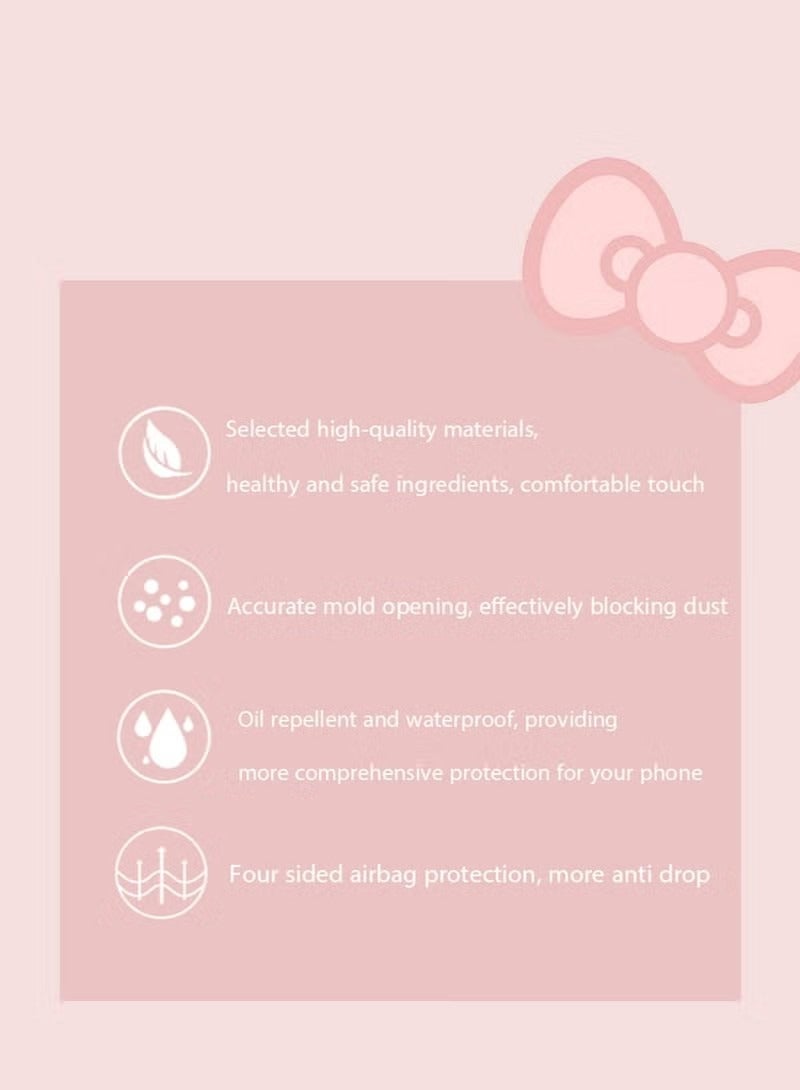 غطاء غطاء iPhone 15 Plus Cat Pattern مع واقي عدسة الكاميرا المضاد للخدش والسقوط حزام للنساء الفتيات ، غطاء حماية كامل TPU ناعم ظهر ملحق مريح للشعور باللمس - Image 3