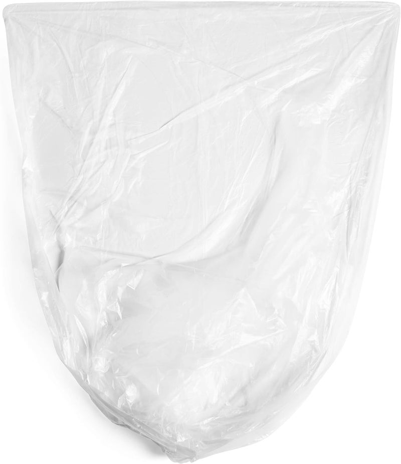 Aluf Plastics High Density Trash Bags, 16 Gallon, 1000 Count, 8 Micron (eq), 24" x 33", Clear, for Bathroom, Office, Industrial, Commercial, Janitorial, Municipal, Recycling - Image 4