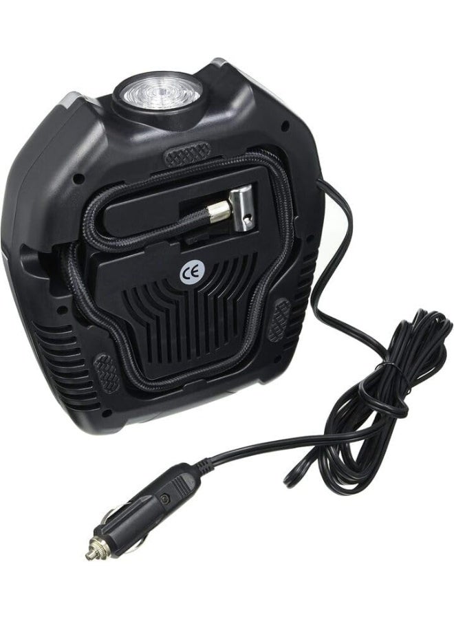 ضاغط هواء  محمول منفاخ اطارات السيارة 12 فولت مع ضوء LED - Image 2