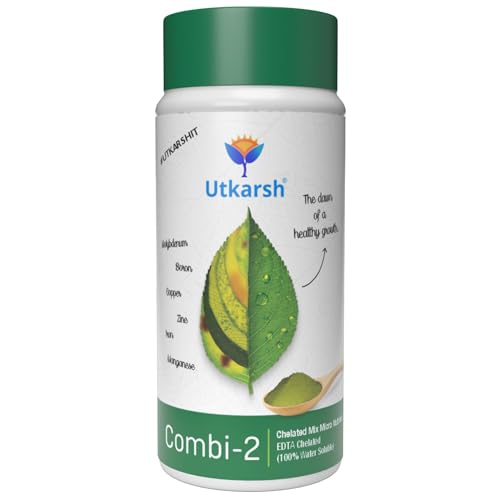 Utkarsh Combi-2 (EDTA Chelated Fertilizers, Mix Micronutrient) Prevents Mix Crop Deficiencies, Keeps Plants/Home Garden Healthy, Improves Crop Yield & Quality (500 gm; Pack of 1) - Image 1