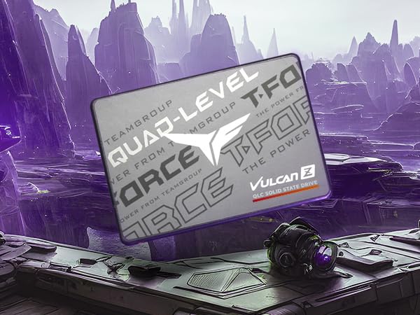 TEAMGROUP T-Force Vulcan Z 4TB SLC Cache 3D NAND QLC 2.5 Inch SATA III Internal Solid State Drive SSD (R/W Speed up to 550/470 MB/s) T253TY004T0C101 - Image 5