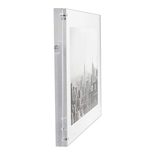Isaac Jacobs 5x7 Wall-Mountable Clear Acrylic Picture Frame, Magnetic Photo Frame, Made for Gallery Display, Wall Space, Wall Décor, Art, Home or Office - Image 5