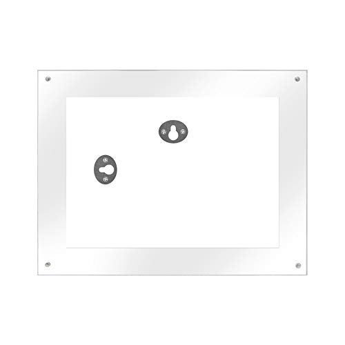 Isaac Jacobs 5x7 Wall-Mountable Clear Acrylic Picture Frame, Magnetic Photo Frame, Made for Gallery Display, Wall Space, Wall Décor, Art, Home or Office - Image 2
