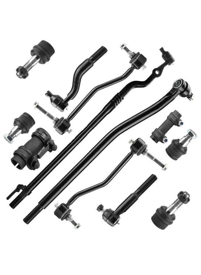 ILONPA Front Lower&Upper Ball Joints + Sway Bar End Links + Tie Rods + Adjustment Sleeve Replacement for 4WD 2000-2005 Ford Excursion, 2000-2004 Ford F-250 F-350 Super Duty (12pc) - Image 1
