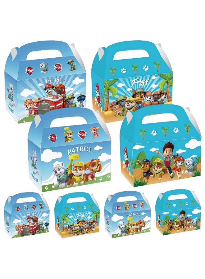 Paw Patrol Toys 12pcs PAW Patrol Party Gift Boxes Set – Double-Sided Printed Premium Paper Boxes 16x9.5x9.5cm (6.3x3.7x3.7in) PAW Patrol Themed Favor Boxes for Birthday Party Supplies Goodie Boxes for Kids Return Gifts Birthday Party Favor Packaging - Image 1