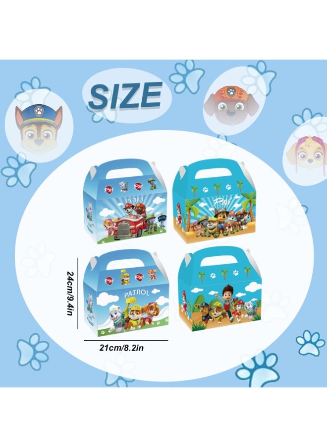 Paw Patrol Toys 12pcs PAW Patrol Party Gift Boxes Set – Double-Sided Printed Premium Paper Boxes 16x9.5x9.5cm (6.3x3.7x3.7in) PAW Patrol Themed Favor Boxes for Birthday Party Supplies Goodie Boxes for Kids Return Gifts Birthday Party Favor Packaging - Image 3