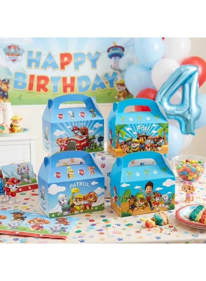 Paw Patrol Toys 12pcs PAW Patrol Party Gift Boxes Set – Double-Sided Printed Premium Paper Boxes 16x9.5x9.5cm (6.3x3.7x3.7in) PAW Patrol Themed Favor Boxes for Birthday Party Supplies Goodie Boxes for Kids Return Gifts Birthday Party Favor Packaging - Image 5
