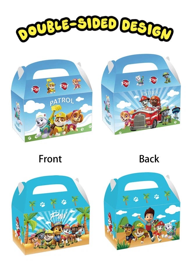Paw Patrol Toys 12pcs PAW Patrol Party Gift Boxes Set – Double-Sided Printed Premium Paper Boxes 16x9.5x9.5cm (6.3x3.7x3.7in) PAW Patrol Themed Favor Boxes for Birthday Party Supplies Goodie Boxes for Kids Return Gifts Birthday Party Favor Packaging - Image 4