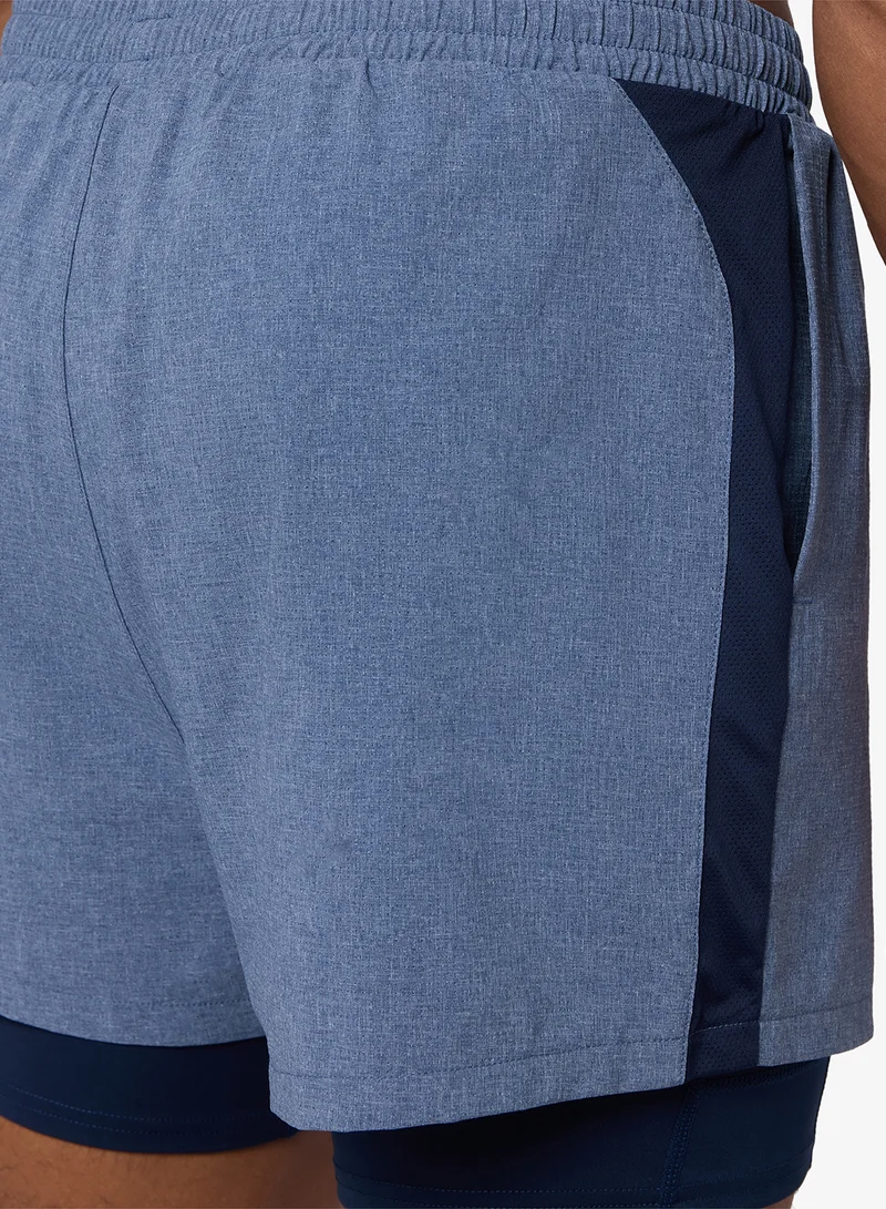 Squatwolf Navy Marl / Navy 5" 2In1 Mesh Shorts for Men | Best Price UAE