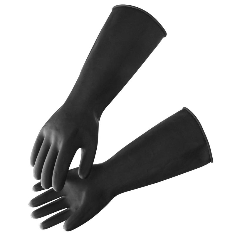 ENPOINT Safety Work Gloves for Men, 3 Pairs Chemical Resistant Elbow Length Gloves, Heavy Duty Rubber Industrial Glove for Cleaning Aquarium, Pool, Chemistry Laboratory, 18" Long, Extra Large - Image 4