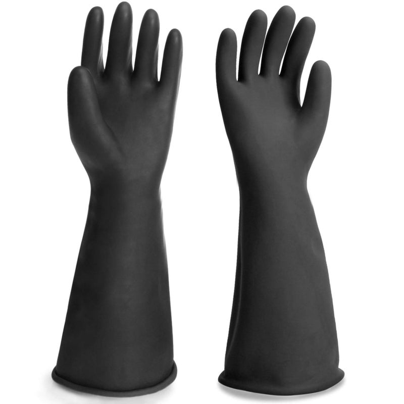 ENPOINT Safety Work Gloves for Men, 3 Pairs Chemical Resistant Elbow Length Gloves, Heavy Duty Rubber Industrial Glove for Cleaning Aquarium, Pool, Chemistry Laboratory, 18" Long, Extra Large - Image 5