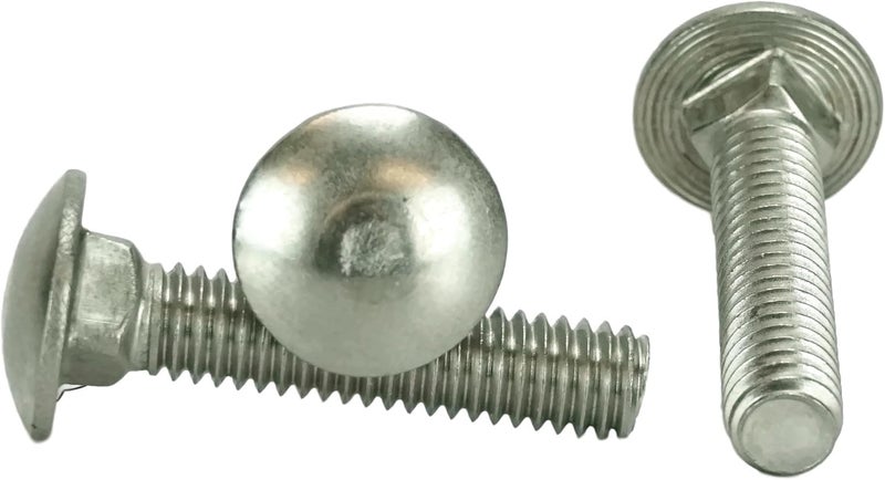 Chenango Supply Stainless 5/16-18 x 1-1/2inches Carriage Bolt (1inches to 5inches Lengths Available in Listing), 18-8 Stainless Steel,25 Pieces (5/16-18x1-1/2) - Image 1