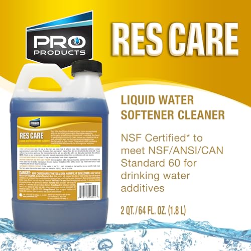 Pro Products Res Care Liquid Water Softener Cleaner, Universal Cleanser for Hardwater Systems, Unscented, 64 oz - Image 2