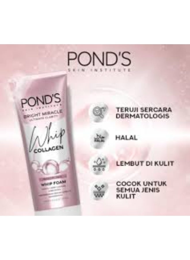 Pond’s Bright Miracle Ultimate Clarity Brightening Facial Whip Foam Cleanser 100ml