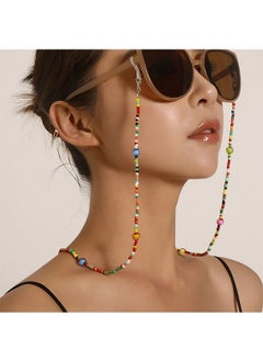 Generic Color Beaded Eyeglass Chain Mask Holder, Relieve Ear Pressure Acrylic Bead Face Mask Strap, Anti Lost Glasses Chains Necklace  - Image 5