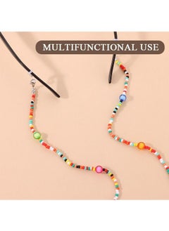 Generic Color Beaded Eyeglass Chain Mask Holder, Relieve Ear Pressure Acrylic Bead Face Mask Strap, Anti Lost Glasses Chains Necklace  - Image 4