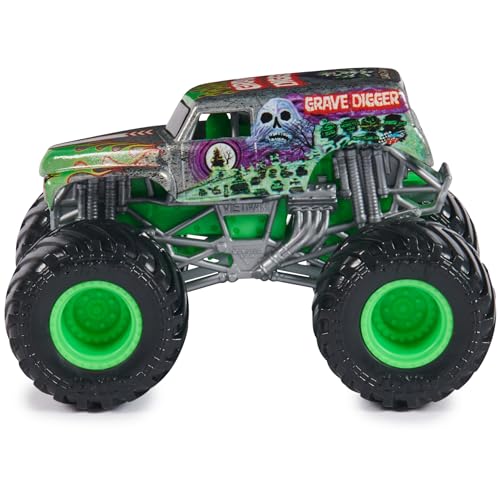 Monster Jam, Official Grave Digger Monster Truck, Die-Cast Vehicle, 1:64 Scale, Kids Toys for Boys Ages 3 and up - Image 3