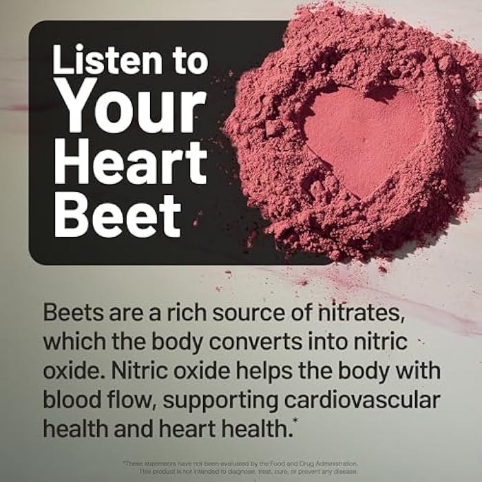 NatureWise Beet Root Capsules 1325mg with Organic Beetroot - Nitric Oxide Booster for Circulation and Heart Health Support - Vegan, Gluten-Free, Non-GMO - 120 Capsules[60 Day Supply] - Image 4