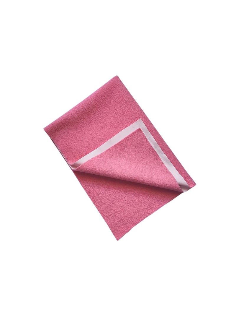 Yuga New Born Baby Urine Sheets Waterproof, Bed Protector Baby Dry Sheet, Baby Dry Mats Waterproof and New Born Baby Products (Pink, Medium)  - Image 1