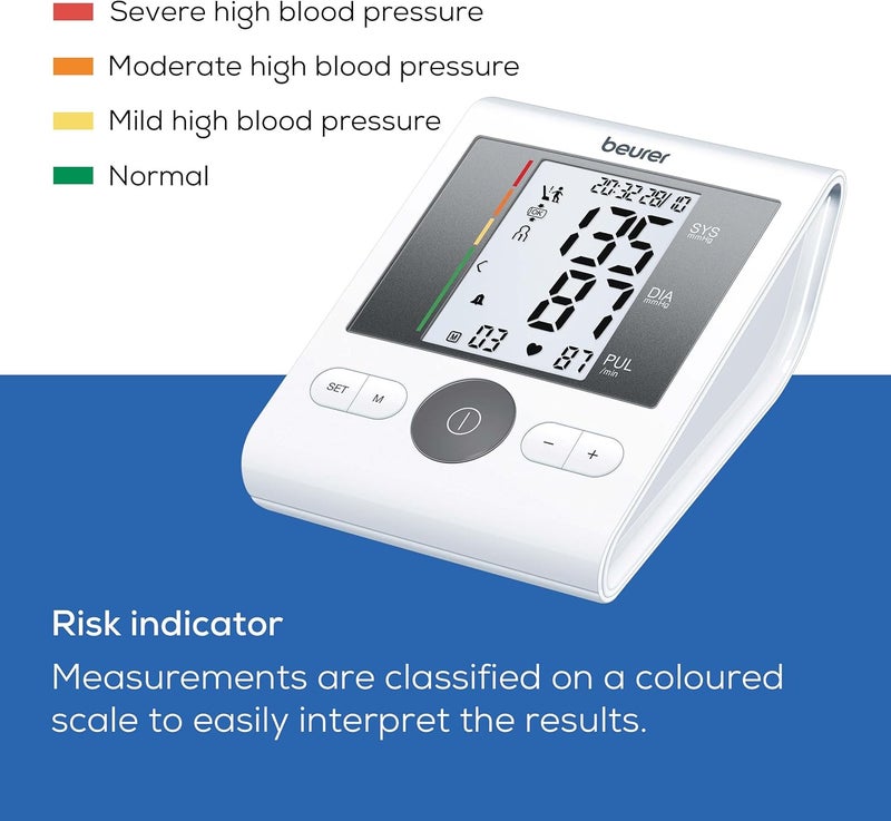 Beurer BM 28 Upper Arm Blood Pressure Monitor with Universal Cuff and Bluetooth Connectivity - Image 5