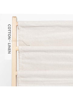 Generic Wooden And Canvas Bookshelf For Kids Book Rack Storage Natural Beige  - Image 5